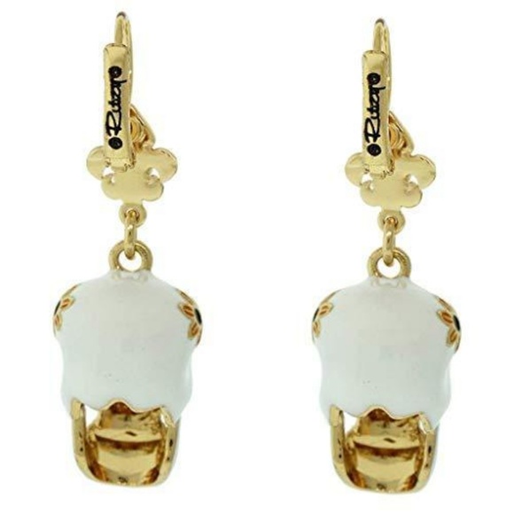 Skull Dangles Halloween Skeleton Earrings - Picture 3 of 8